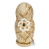 Woodburn Russian Dolls- Pink & Green Floral 17cm (Set Of 5) image