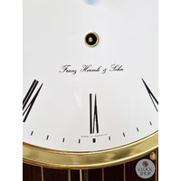 193cm Walnut Contemporary Longcase Clock With Westminster Chime By HERMLE image