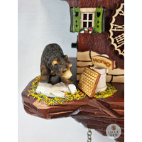 Bears & Honey Battery Chalet Cuckoo Clock 28cm By TRENKLE image