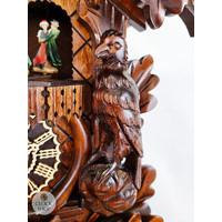 Before The Hunt Battery Carved Cuckoo Clock With Dancers 44cm By TRENKLE image