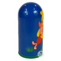 Winnie The Pooh Russian Dolls- Blue 11cm (Set Of 5) image
