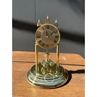 30cm Gold Anniversary Clock With Engraved Dial & Westminster Chime By HALLER (Small Blemish) image