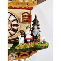 Heidi House Battery Chalet Cuckoo Clock With Dog & Goats 20cm By TRENKLE image