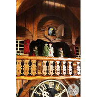 Lumberjack & Horse Logger 8 Day Mechanical Chalet Cuckoo Clock 56cm By SCHNEIDER image