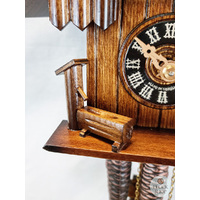 Tree & Water Trough 1 Day Mechanical Chalet Cuckoo Clock 20cm By ENGSTLER  image