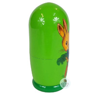 Peter Rabbit Russian Dolls- Green 11cm (Set Of 5) image