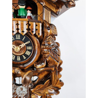 Before The Hunt 1 Day Mechanical Carved Cuckoo Clock 42cm By ENGSTLER image