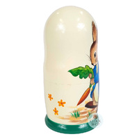 Peter Rabbit Russian Dolls- White 17cm (Set Of 5) image
