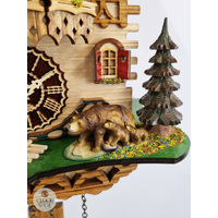Bears Battery Chalet Cuckoo Clock With Dancers 27cm By TRENKLE image