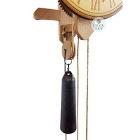 18th Century Antique Replica Mechanical Wooden Gear Clock 19cm By HÖNES image