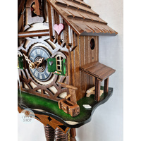 Deer & Water Trough 1 Day Mechanical Chalet Cuckoo Clock 23cm By ENGSTLER image