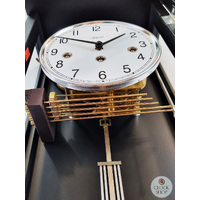 57cm Black 8 Day Mechanical Chiming Wall Clock By HERMLE image