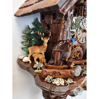 Bears In Forest 8 Day Mechanical Chalet Cuckoo Clock With Dancers 63cm By HÖNES image