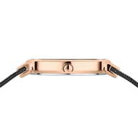 31mm Classic Collection Womens Watch With Black Dial & Milanese Strap & Rose Gold Case By BERING image