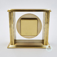 14cm Hamilton Gold Battery Table Clock With Floating Dial By ACCTIM image