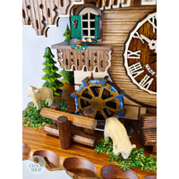 Walker & Waterwheel Battery Chalet Cuckoo Clock With Dancers 42cm By ENGSTLER image