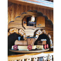 Train in Tunnel Battery Chalet Cuckoo Clock 50cm By ENGSTLER image