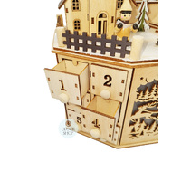 27cm Octagonal LED Advent Calendar with Pyramid  image