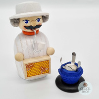 14cm Beekeeper German Incense Burner By Seiffener image