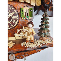 Erzgebirge Christmas Children Battery Chalet Cuckoo Clock 36cm By TRENKLE image