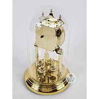 23cm Gold Anniversary Clock With White Dial & Westminster Chime By HALLER image