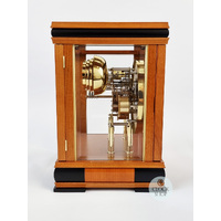 30cm Cherry Mechanical Table Clock With Westminster Chime By HERMLE image