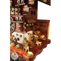 Heidi House & Water Wheel 8 Day Mechanical Chalet Cuckoo Clock With Dancers 44cm By HÖNES image