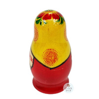Kirov Russian Dolls- Yellow Scarf & Red Dress 7cm (Set Of 4) image