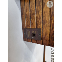Coloured Birds & Nest Battery Carved Cuckoo Clock 26cm By ENGSTLER image