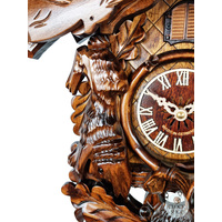 After The Hunt Battery Carved Cuckoo Clock 50cm By ENGSTLER image