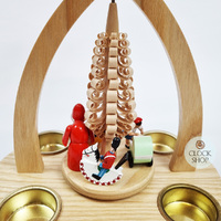 29cm Santa & Presents Christmas Pyramid With Bell By Richard Glässer image