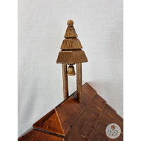 Dog & Bell Tower 1 Day Mechanical Chalet Cuckoo Clock 24cm By TRENKLE image