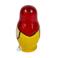 Kirov Russian Dolls- Red Scarf & Yellow Dress 7cm (Set Of 3) image