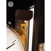 86cm Black 8 Day Mechanical Regulator Wall Clock By HERMLE image