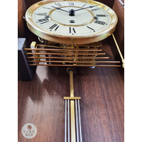 68cm Walnut 8 Day Mechanical Chiming Wall Clock By HERMLE image