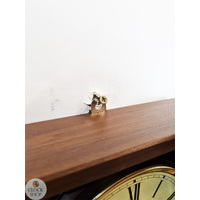 68cm Walnut Battery Chiming Wall Clock By HERMLE image