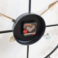 80cm Gold Round Wall Clock By AMS image