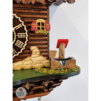 Black Forest Battery Chalet Cuckoo Clock With Deer 20cm By TRENKLE image