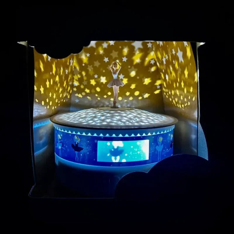 Ballerina Musical Star Projector & Night Light - Tchaikovsky- Swan Lake (Bent Ballerina) image