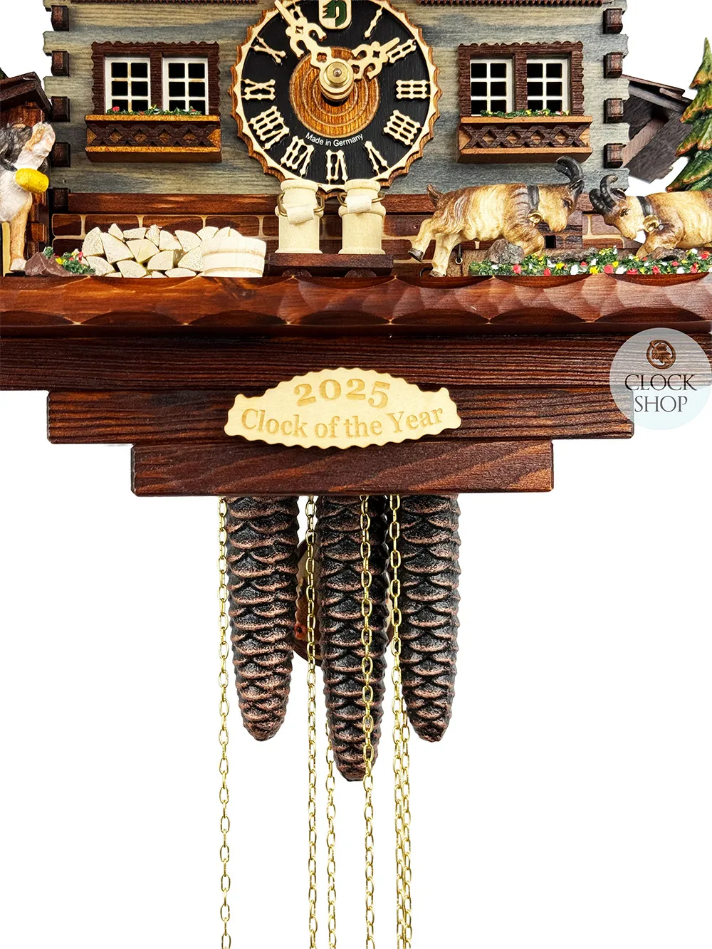 Clock Of The Year 2025 1 Day Mechanical Chalet Cuckoo Clock With Dancers By HÖNES image
