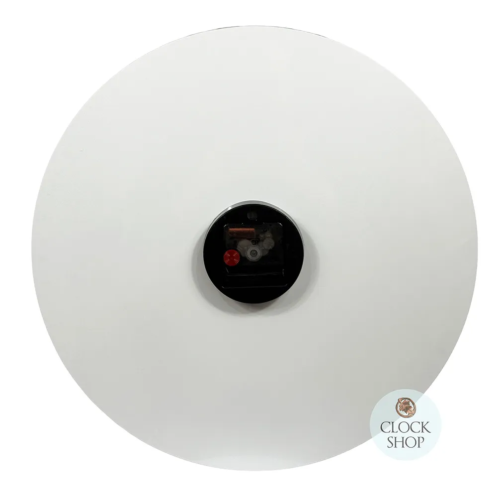 40cm Grey & Multi Coloured Round Glass Wall Clock By AMS image