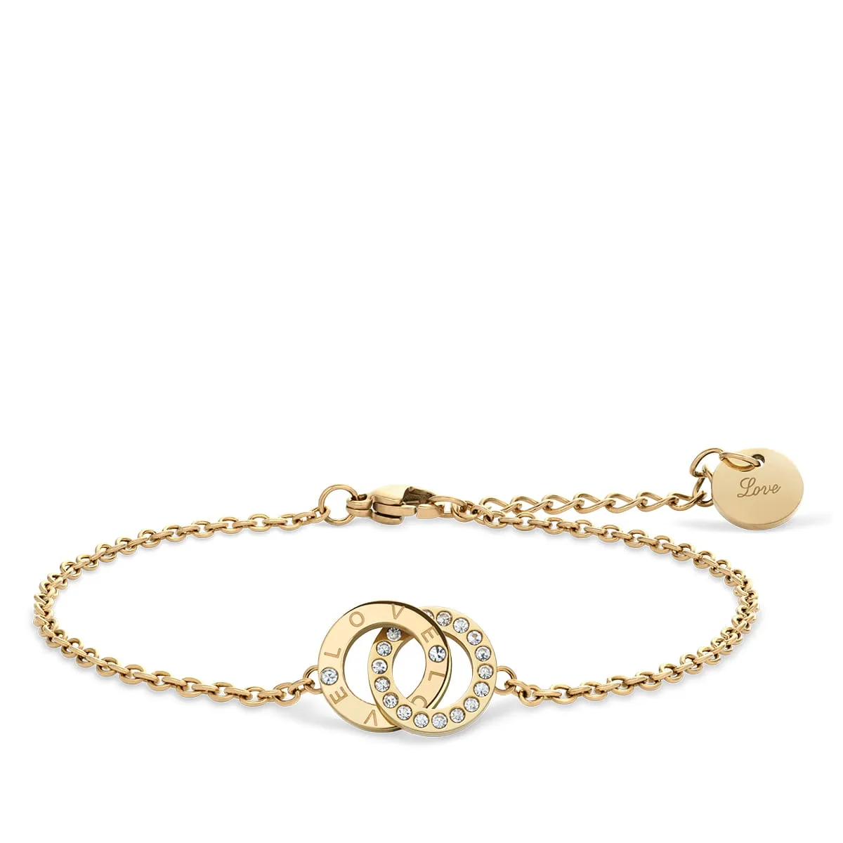 Gift Set- 25mm Classic Collection Gold & Black Womens Watch With Free Bracelet By BERING image