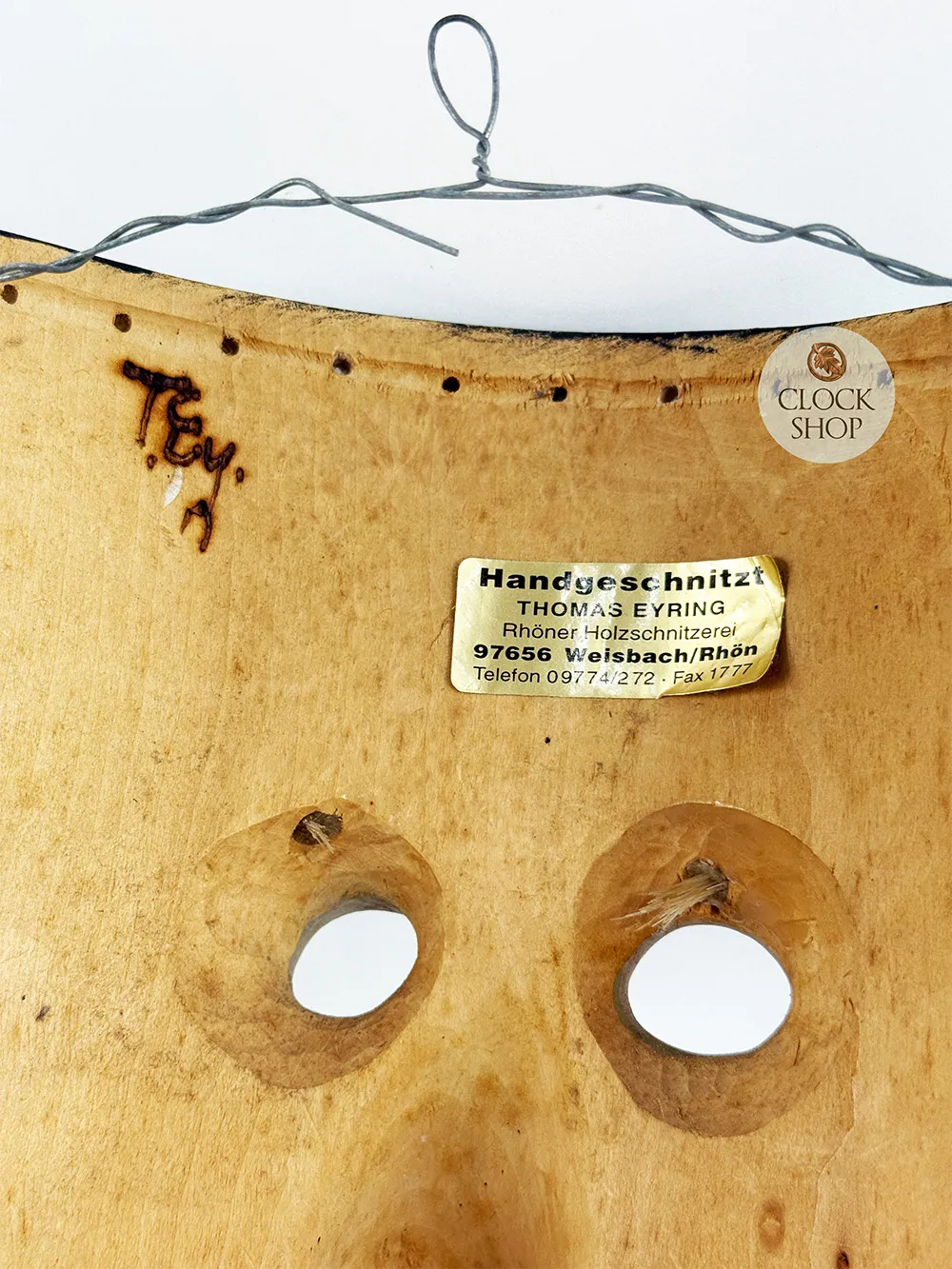 Hand Carved Fasching Mask By Thomas Eyring (Design 1) image