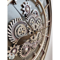 80cm Maaike Dark Grey Moving Gear Wall Clock By COUNTRYFIELD image