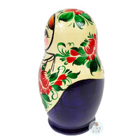 Kirov Russian Dolls- White Scarf & Purple Dress 15cm (Set Of 7) image