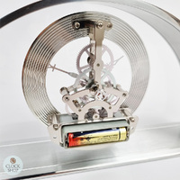 16.7cm Hughenden Silver Battery Skeleton Table Clock By ACCTIM image