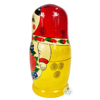Semenov Russian Dolls- Red Scarf & Yellow Dress 20cm (Set Of 8) image