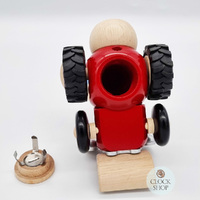 11cm Santa In Tractor German Incense Burner By Seiffener image