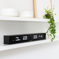 65cm Timeline Black Flip Wall Clock By CLOUDNOLA image