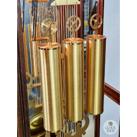 215cm Rustic Oak Grandfather Clock with Westminster Chime & Moon Dial image